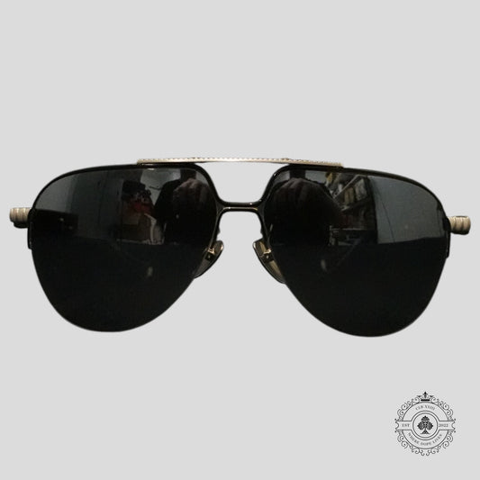 Chrome Hearts Full Metal Chicken Glasses in Zebra/Silver