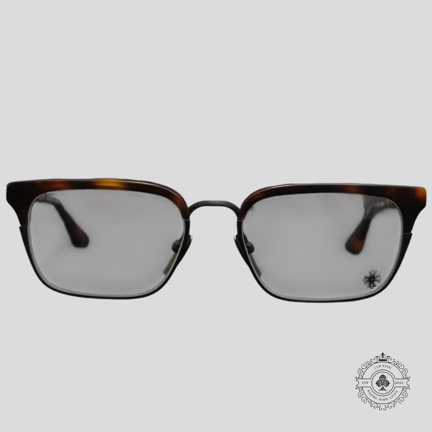 Chrome Hearts See U Next Tuesday Glasses in Tortoise Shell/Silver