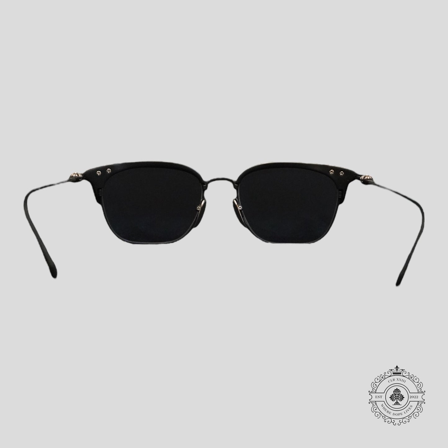 Chrome Hearts Sluntradiction Sunglasses in Matte Black/Silver