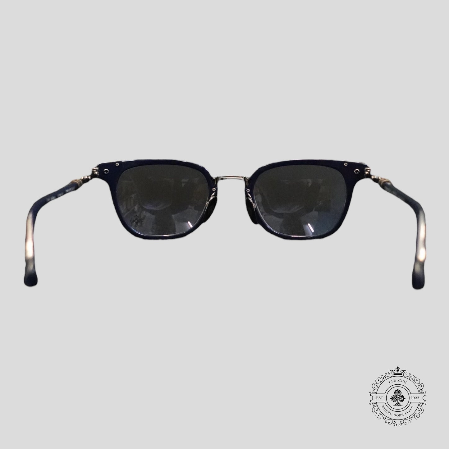 Chrome Hearts Tycoxagain Glasses in Blue/Silver