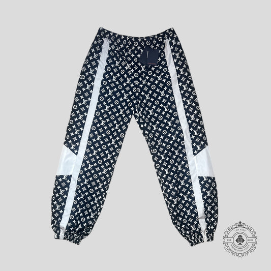 Louis Vuitton Monogram Printed Technical Trackpants in Black/White