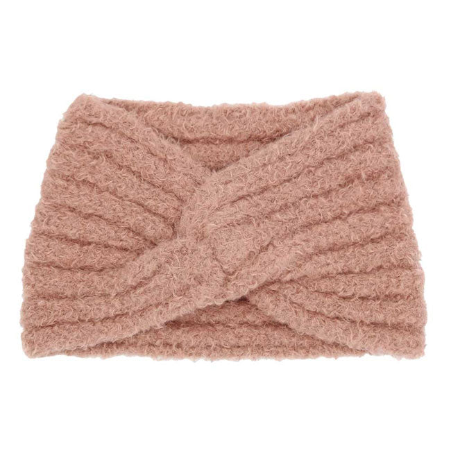 Fuzzy Twisted Headband Earwarmer Earmuff
