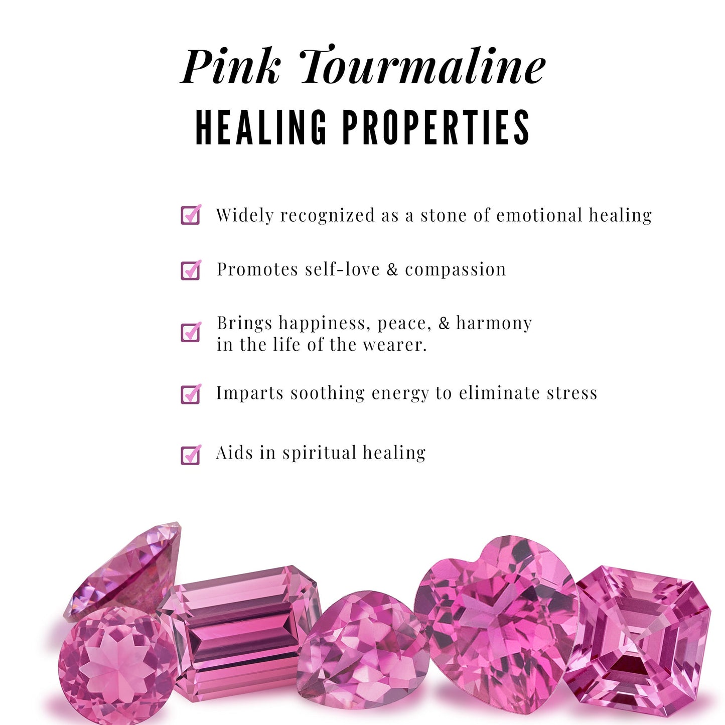 Genuine Pink Tourmaline Vintage Engagement Ring with Diamond