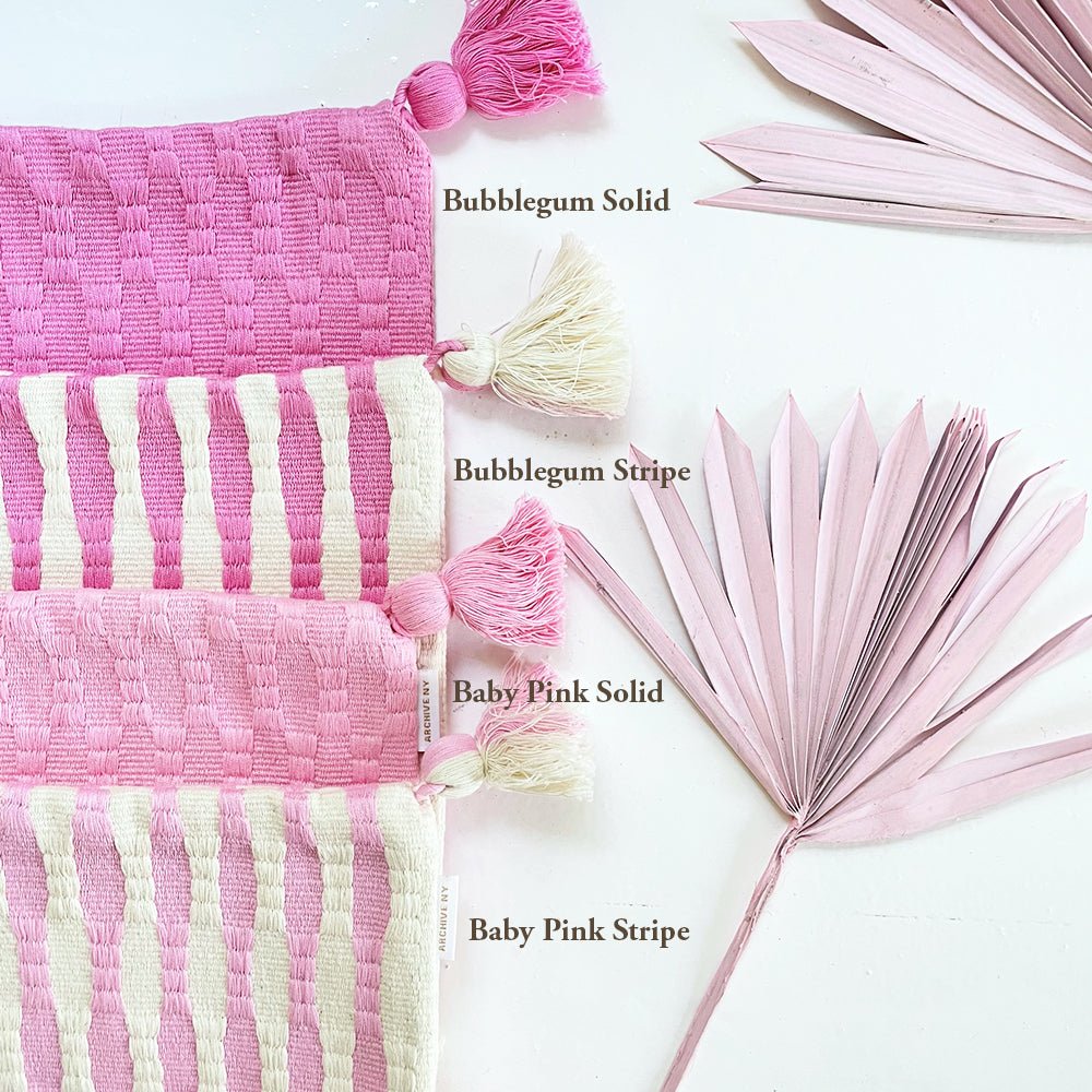 Antigua Pillow - Baby Pink