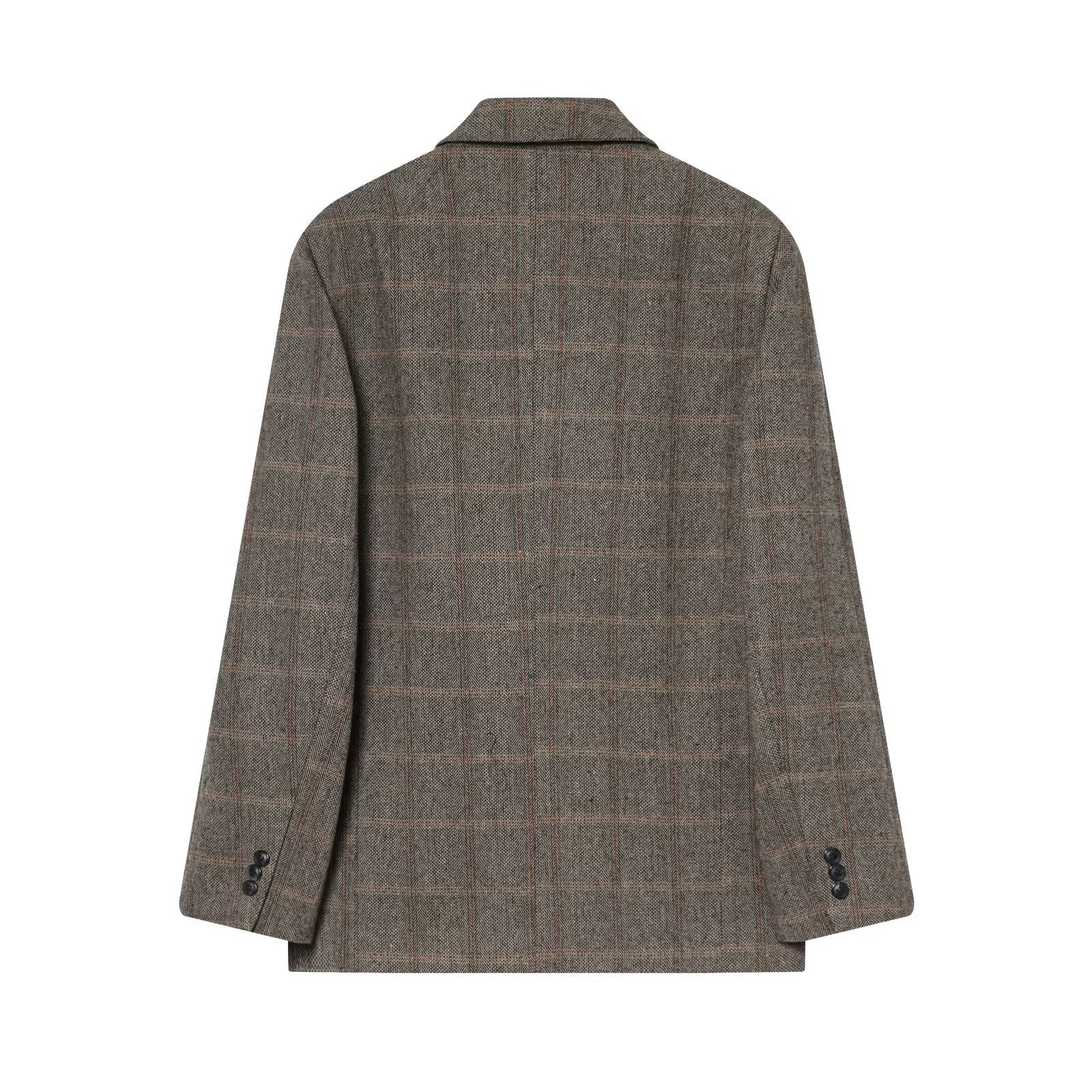 Plaid Wool-Blend Blazer SOHO New Collection FASHION BYMANYC ® New York-1