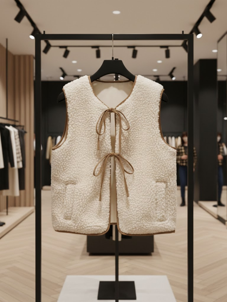 Plush Shearling-Style Eco-Vest • TRIBECA New Collection BYMANYC ® New York-1
