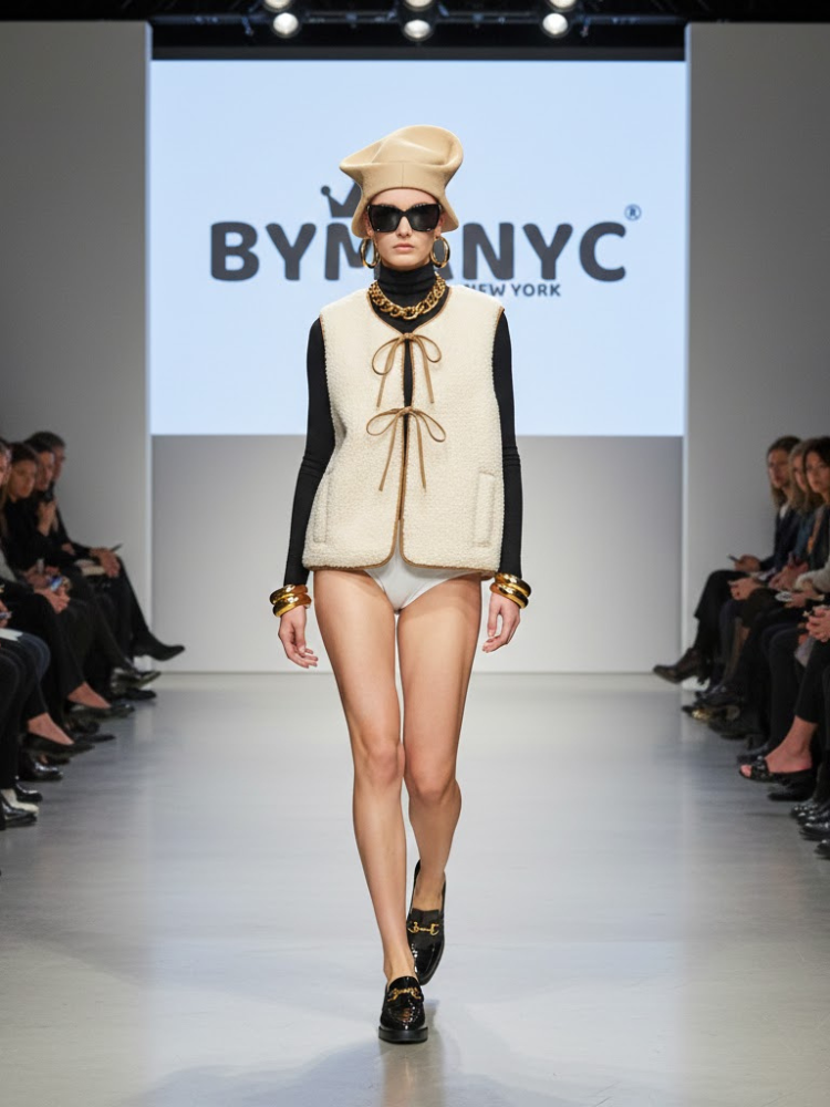 Plush Shearling-Style Eco-Vest • TRIBECA New Collection BYMANYC ® New York-0