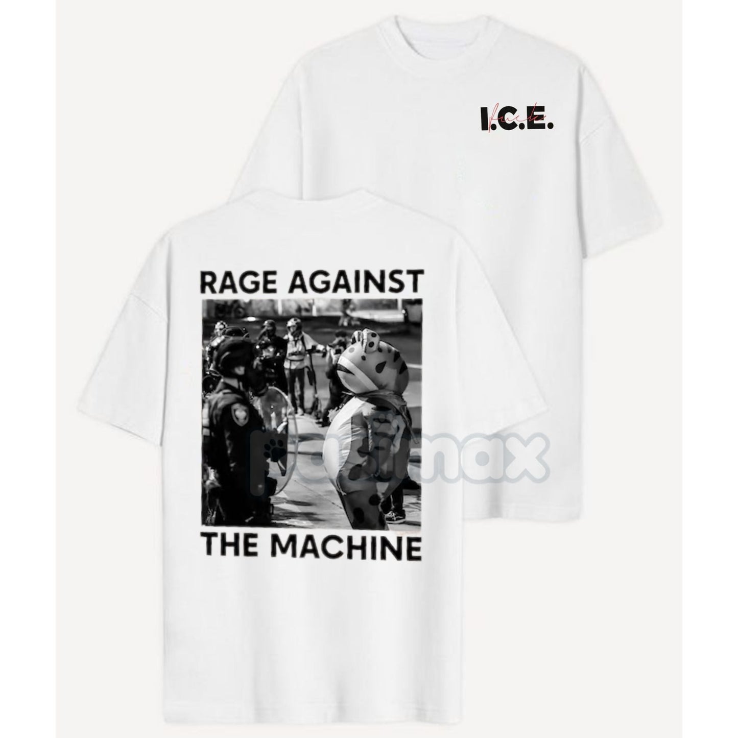 Portland Frog "No Deportation" T-Shirt - Rage Against The Machine ICE Out Social Justice Tee, Two-Sided Graphic