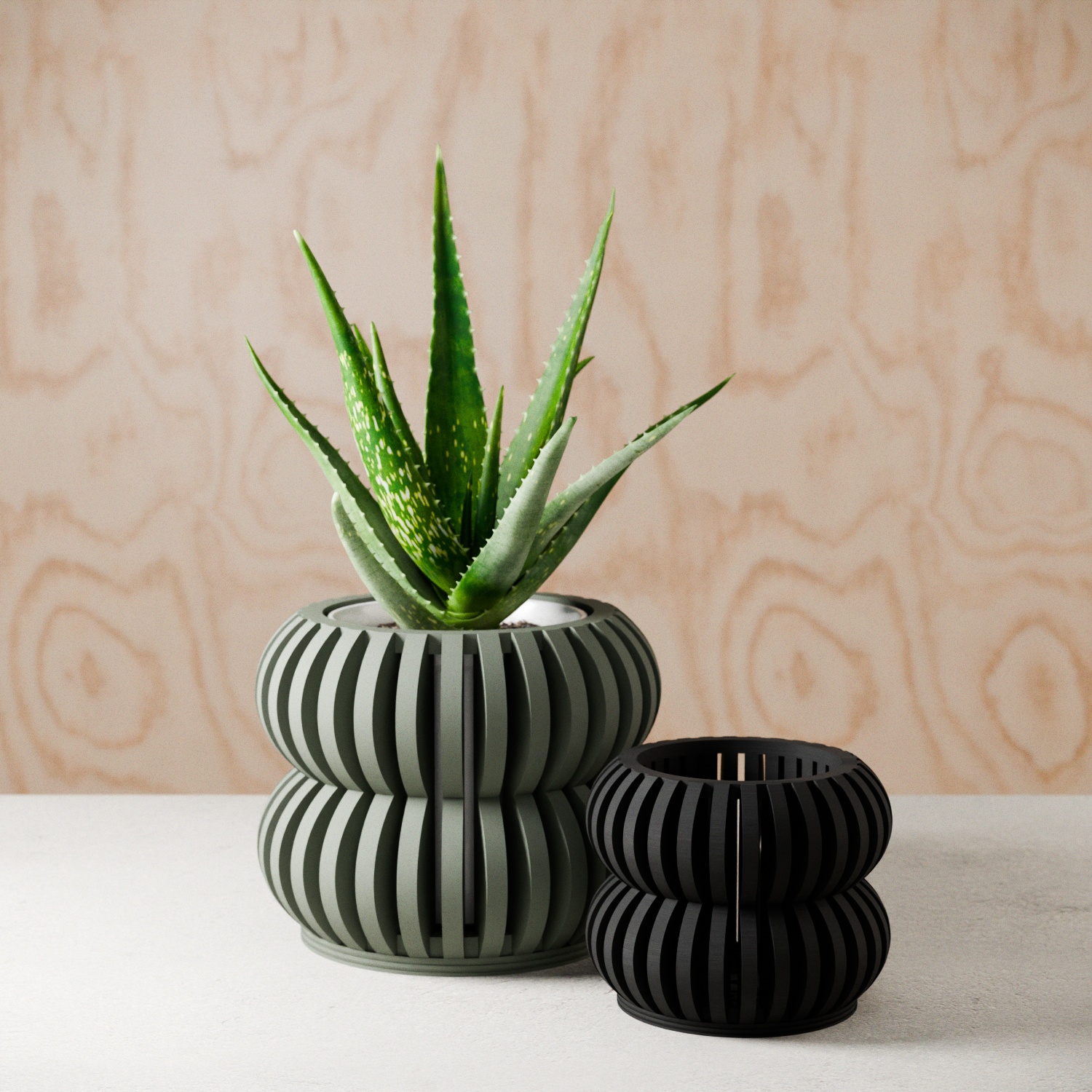 Orchid Planter DOUBLE BUBBLES-1