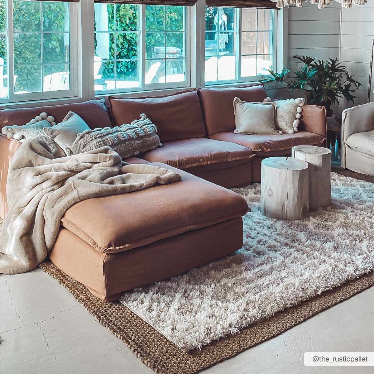 Prompton Cream Plush Area Rug-2