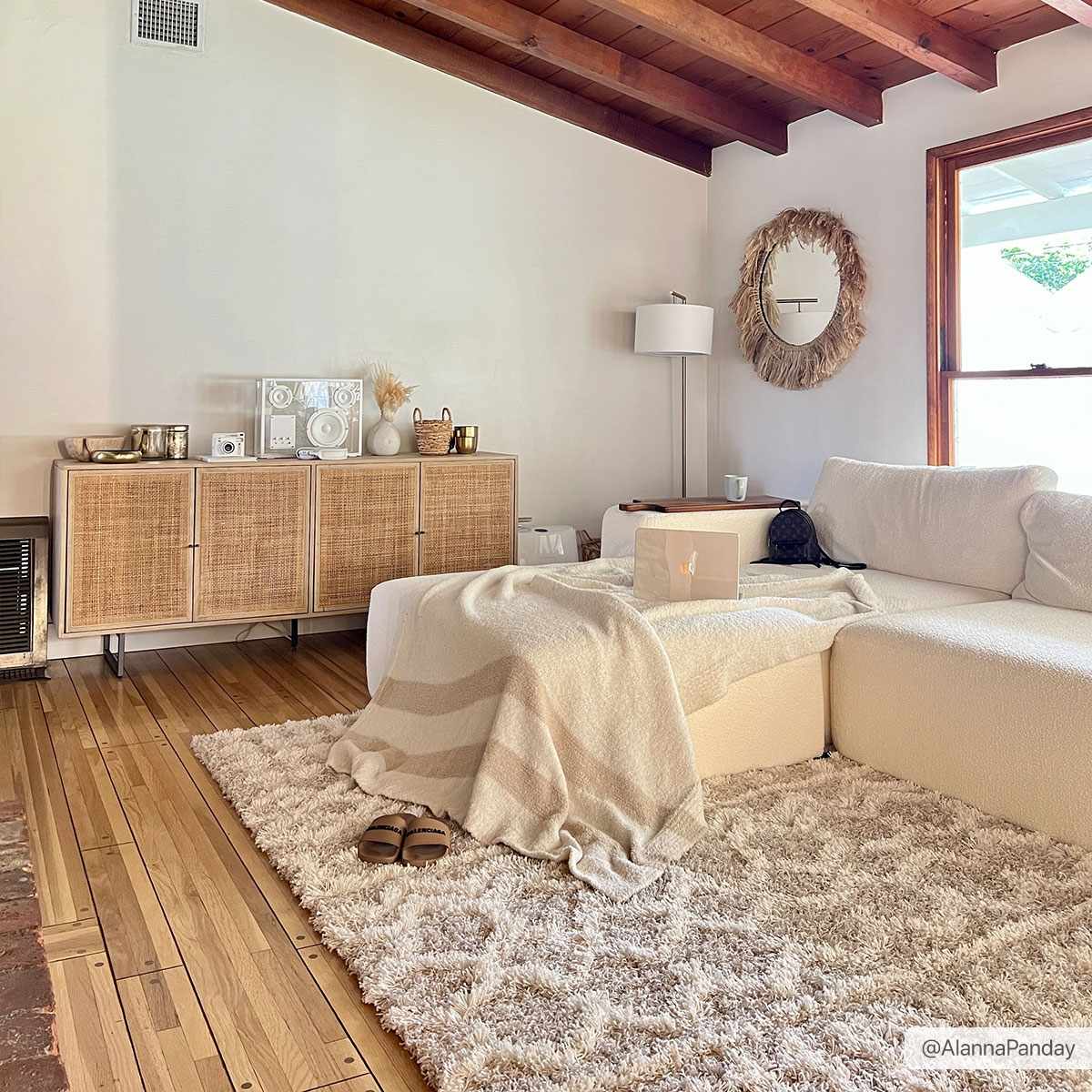 Prompton Cream Plush Area Rug-0
