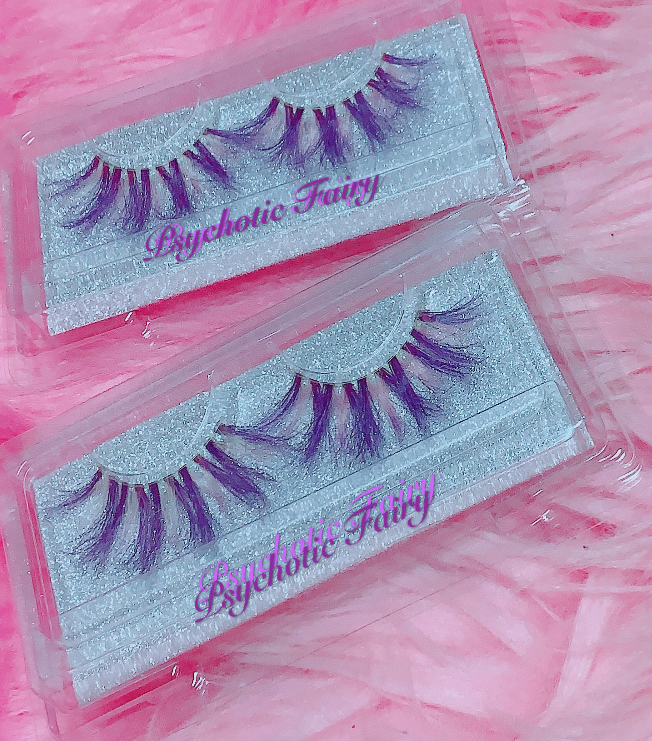 *PSYCHOTIC FAIRY* (Pastel Pink/Purple) DOLLicious COLORBLAST Lashes !
