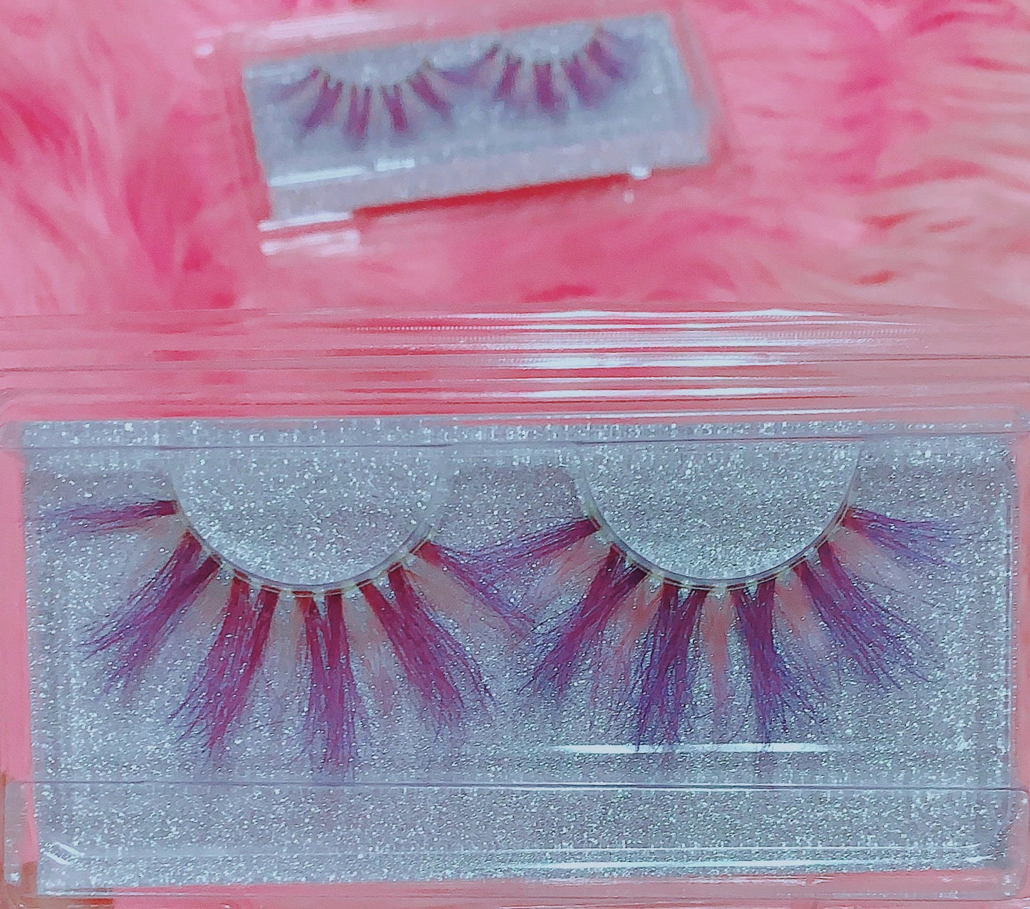 *PSYCHOTIC FAIRY* (Pastel Pink/Purple) DOLLicious COLORBLAST Lashes !