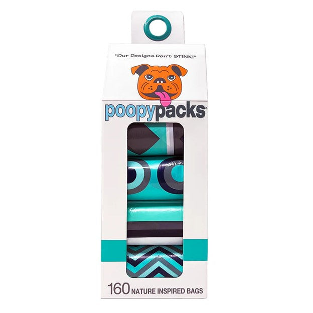 Metro Paws Dog Poopy Packs Multi, 8 rolls
