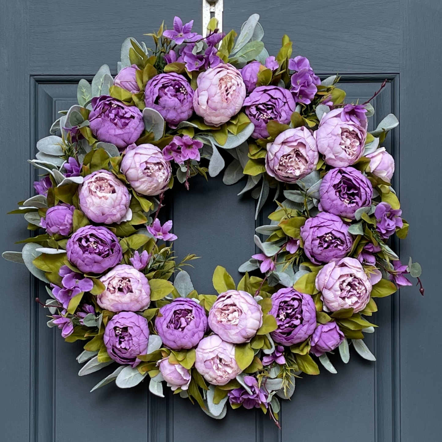 Blush Pink Peony Spring Wreath