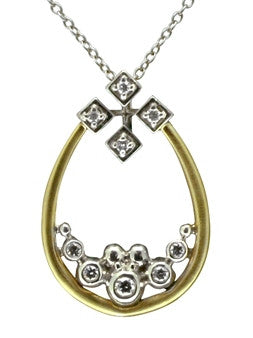 Pyramid Tears Earrings-14K-2