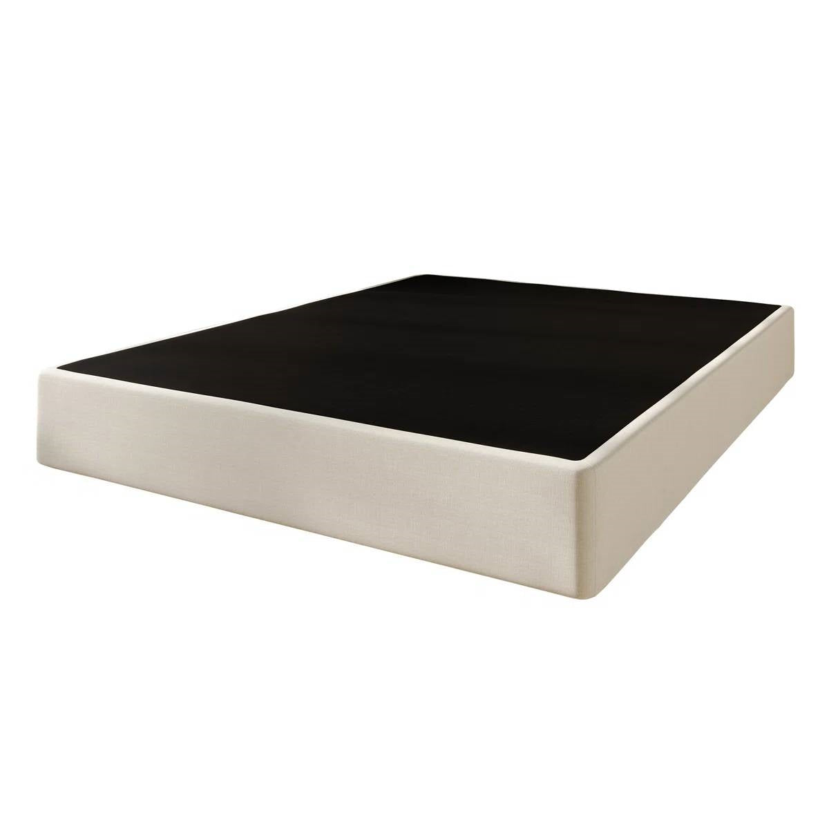 Queen size 7.8-inch Metal Frame Box-Spring Foundation for Mattress with Cover-0