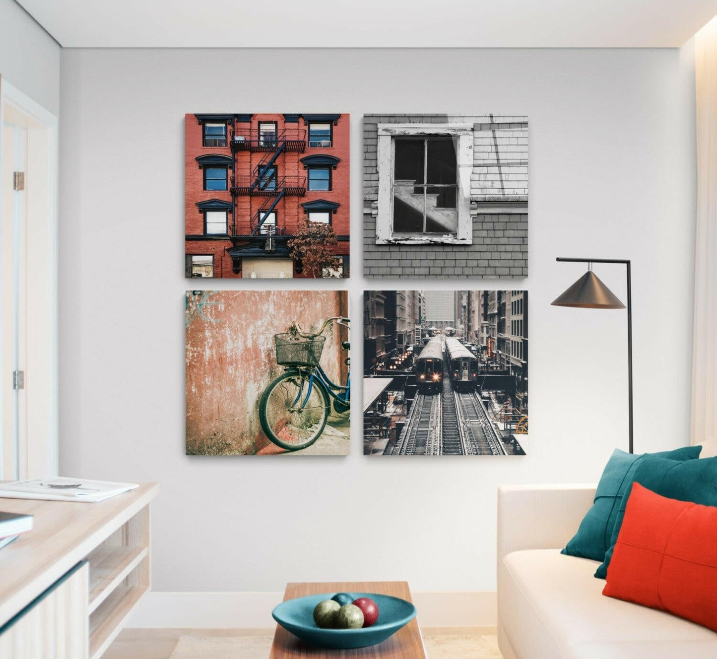 City Quadro Glass Wall Art-2