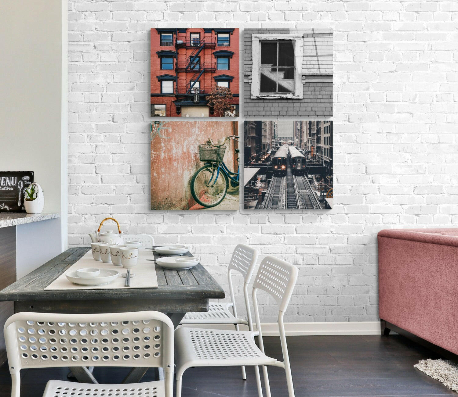 City Quadro Glass Wall Art-0