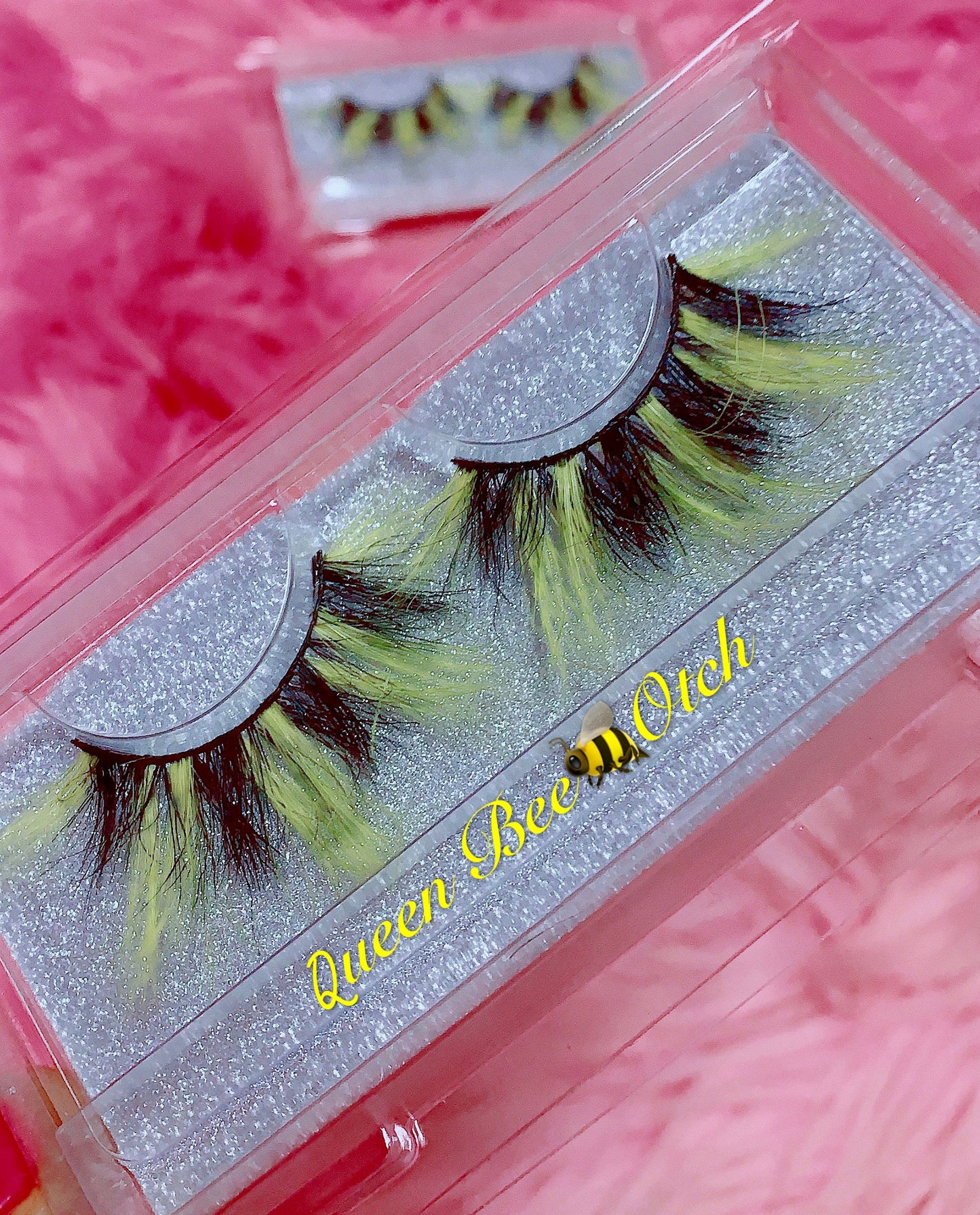 *Queen BEE-OTCH* (Black & Yellow) DOLLicious COLORBLAST Lashes!