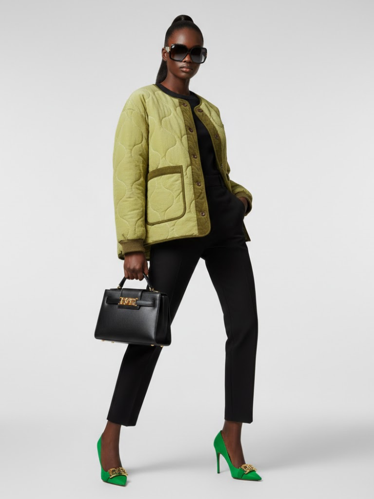 Quilted Jacket New Collection BYMANYC ® New York • Olive Green Utility-0