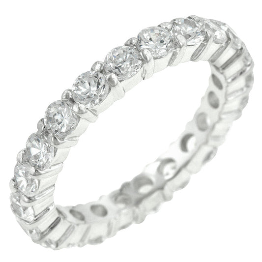 Avera Mini Elizabeth Band Sterling Silver Stackable Ring