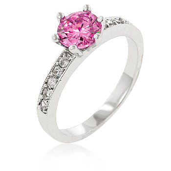 Petite Pink Engagement Ring-0