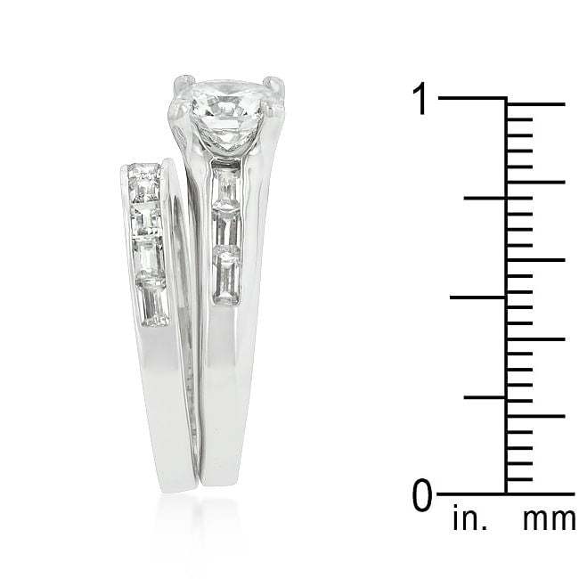 Rhodium Plated Stackable Ring Set-3