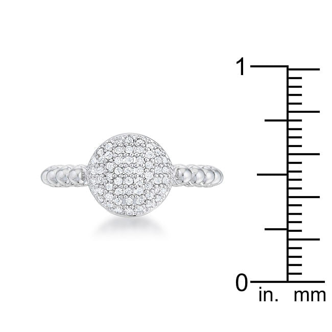 Stunning CZ Rhodium Ring-3