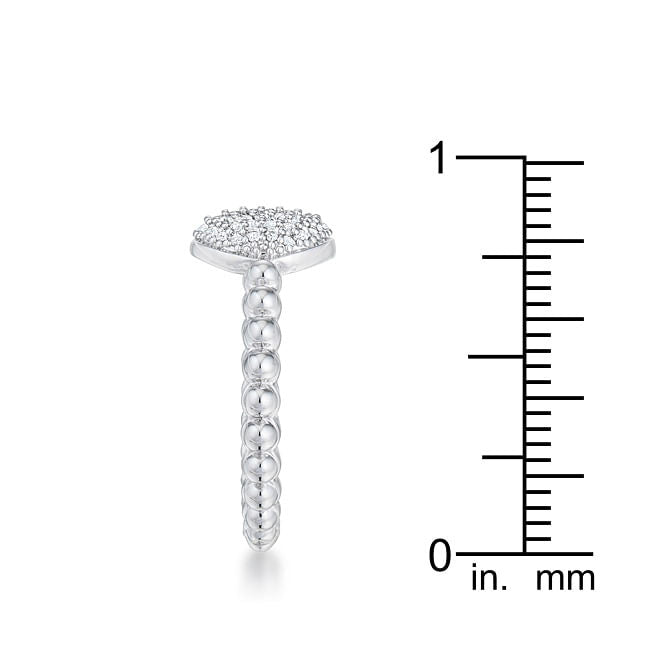 Stunning CZ Rhodium Ring-4