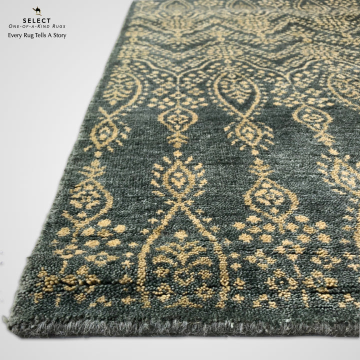 Arabesque Design Teal 10' Runner-4