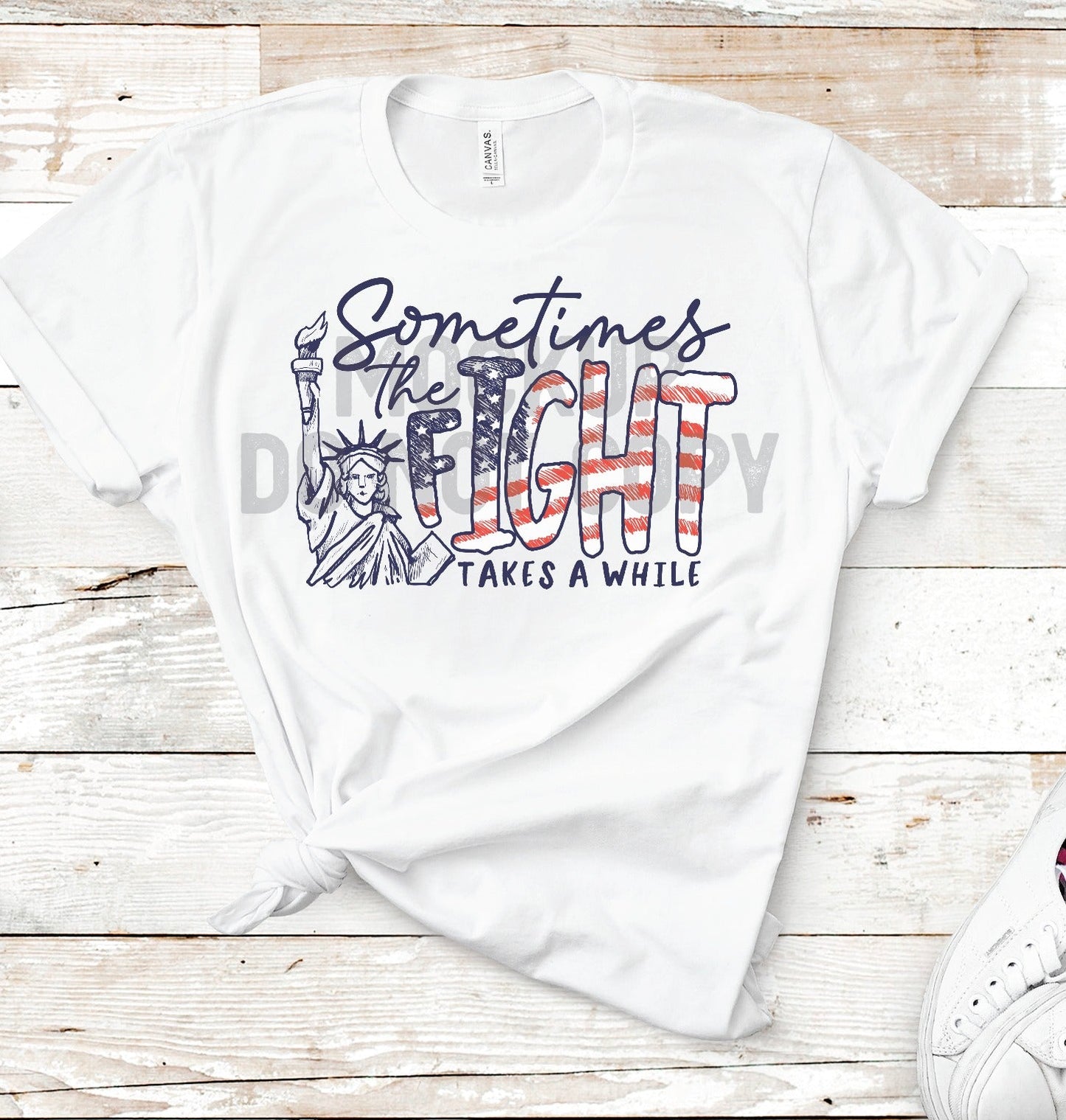 Sometimes the Fight Takes a While Graphic Tee