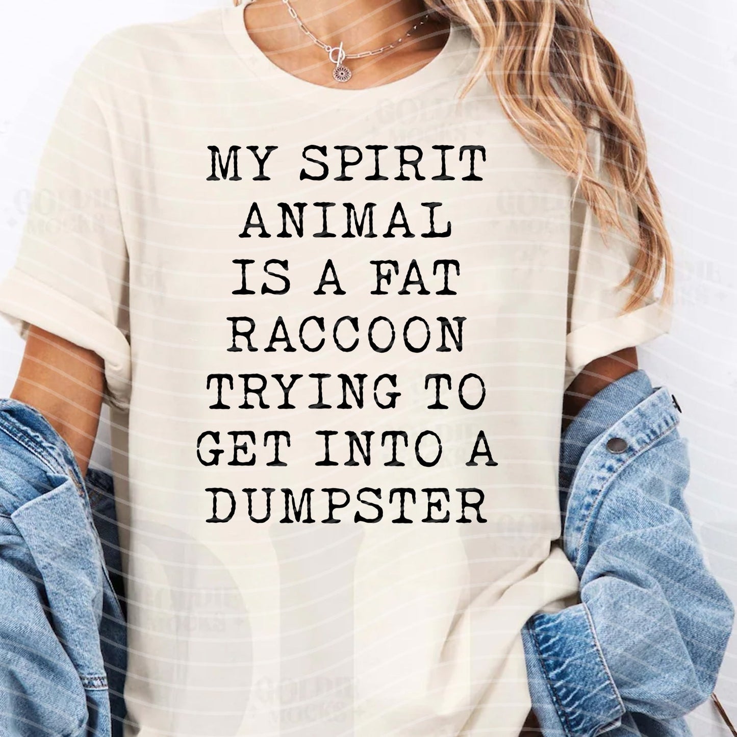 My Spirit Animal is a Fat Raccoon Graphic Tee