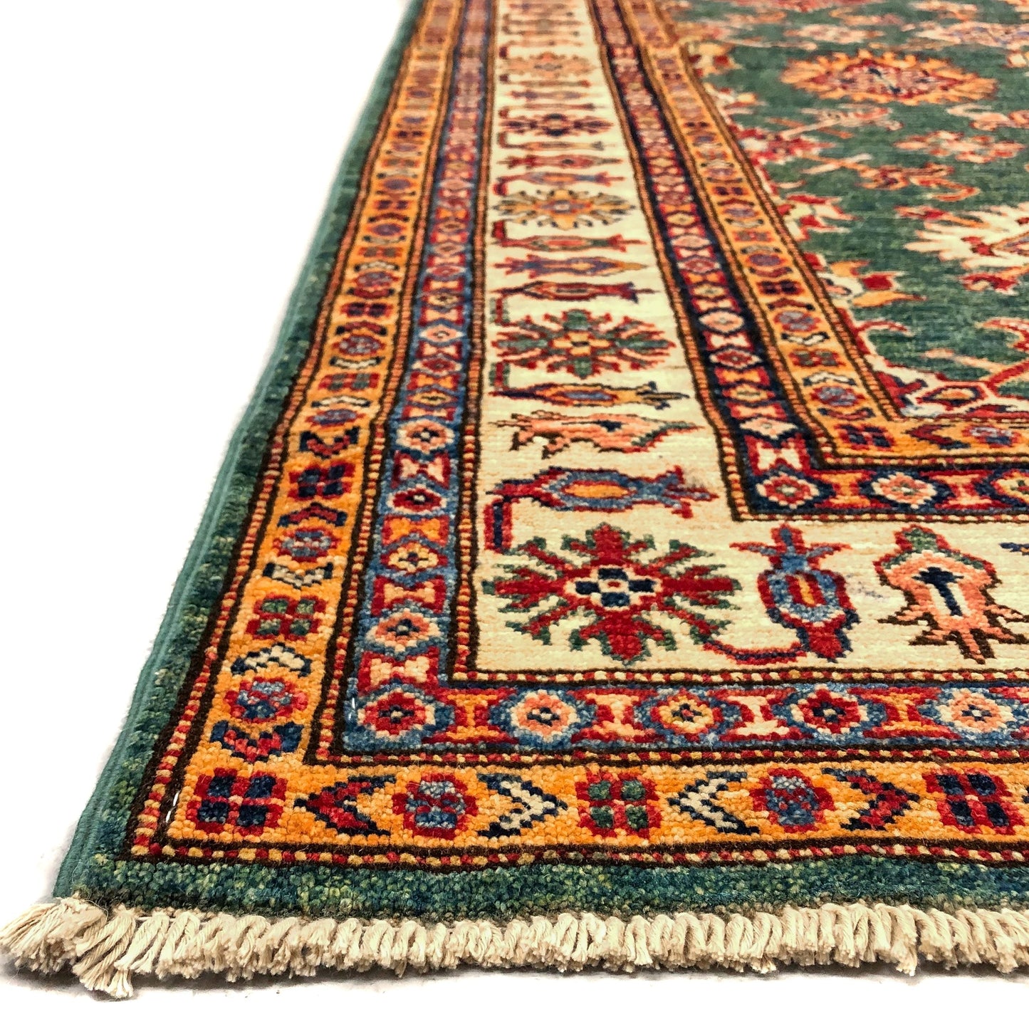 Super Kazak 3'11"x9'01" grn/ivory-1