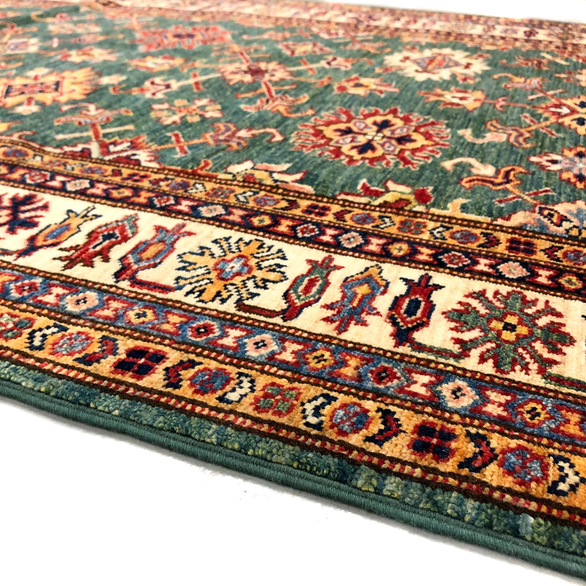 Super Kazak 3'11"x9'01" grn/ivory-2