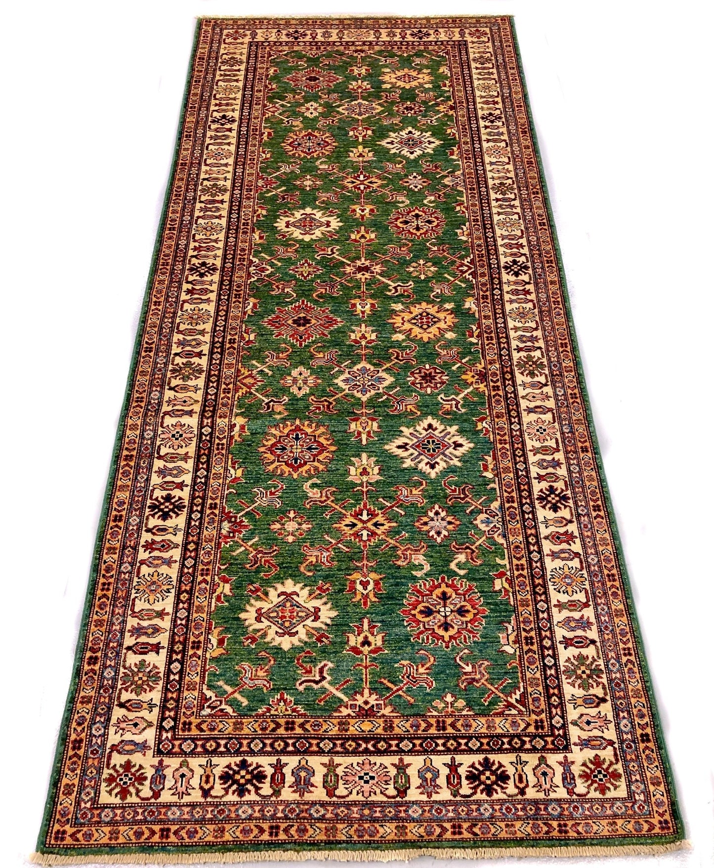 Super Kazak 3'11"x9'01" grn/ivory-0