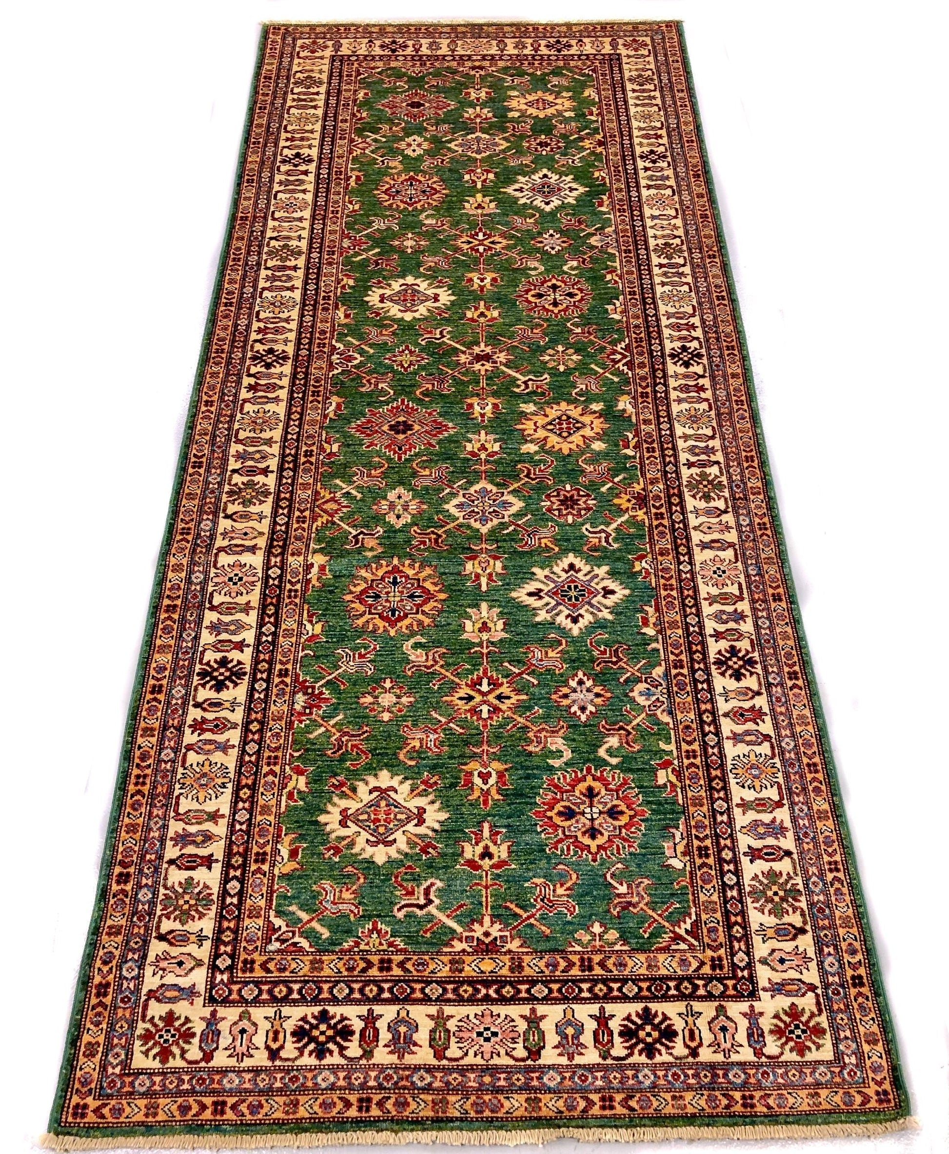 Super Kazak 3'11"x9'01" grn/ivory-0