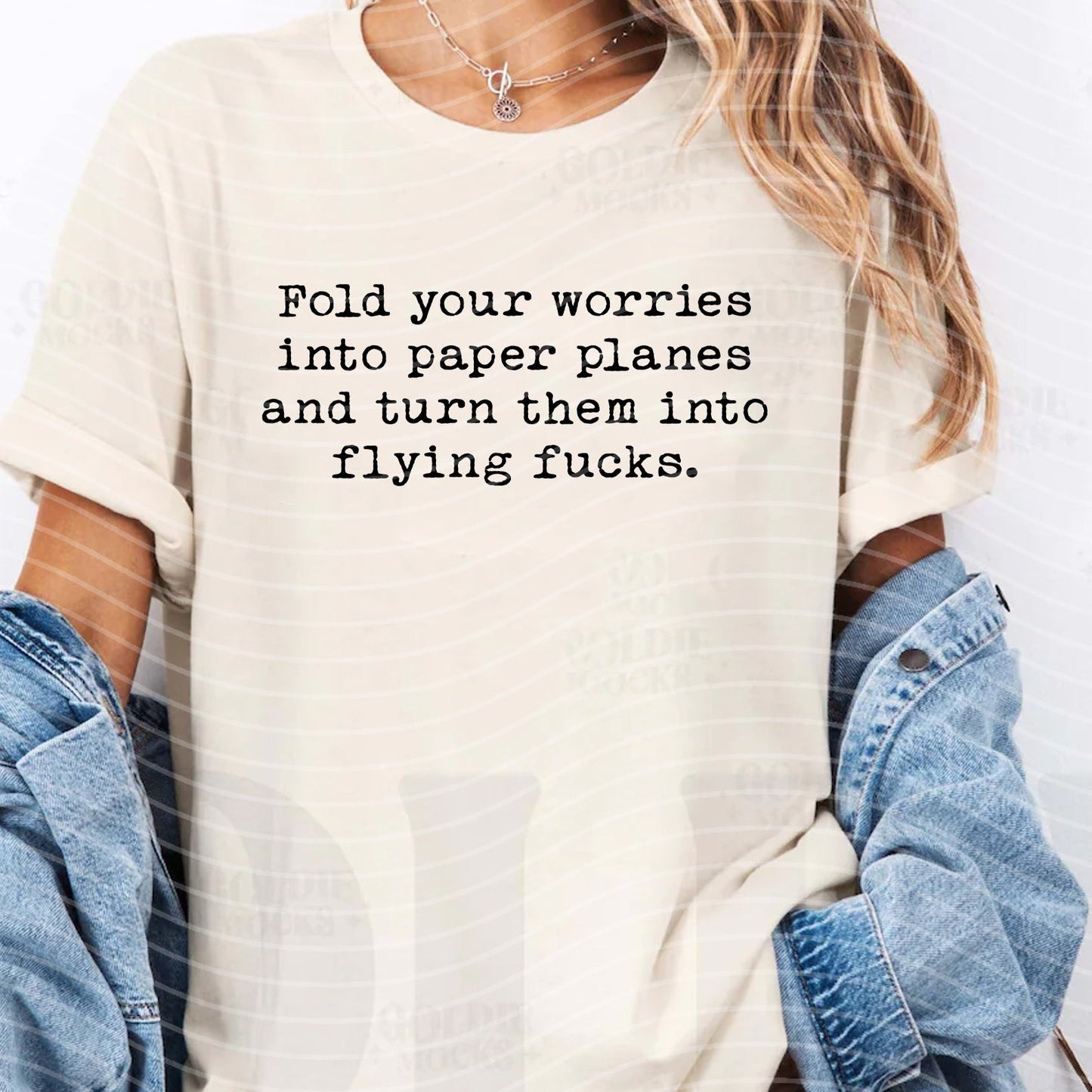 Fold Your Worries Into Paper Planes Graphic Tee