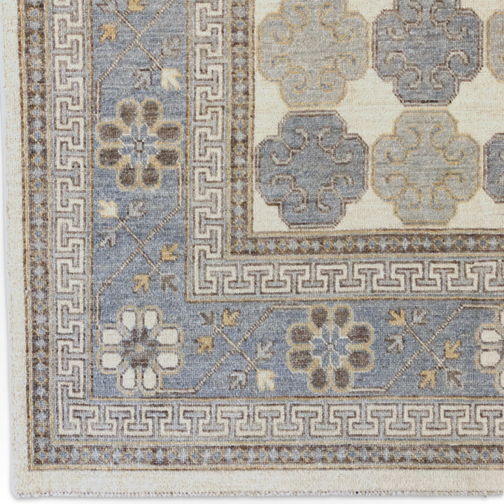 Antique-Washed Khotan (8'11"x11'10") ivory/gray-1