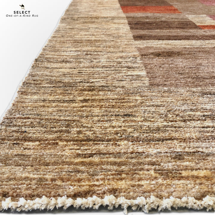 Contemporary Block Gabbeh (7'10"x10'02") multicolor/camel-1