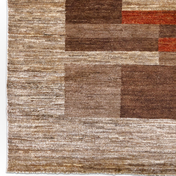 Contemporary Block Gabbeh (7'10"x10'02") multicolor/camel-2
