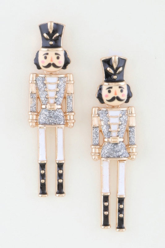 RADIO CITY Glitter Nutcracker Drop Earrings: BYMANYC ® New York-0