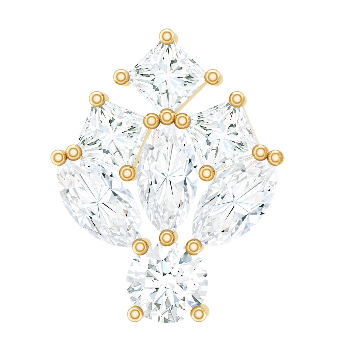 Real Diamond Designer Earring for Cartilage Piercing
