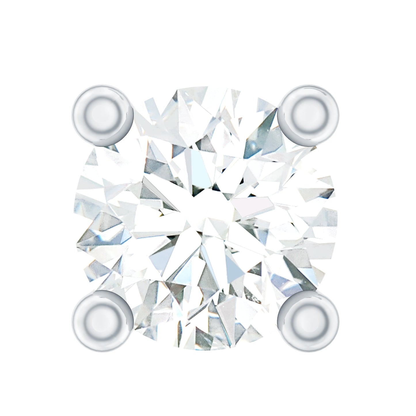 Dainty Moissanite Solitaire Conch Earring