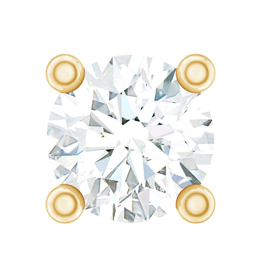 Minimalist Diamond Solitaire Tragus Earring