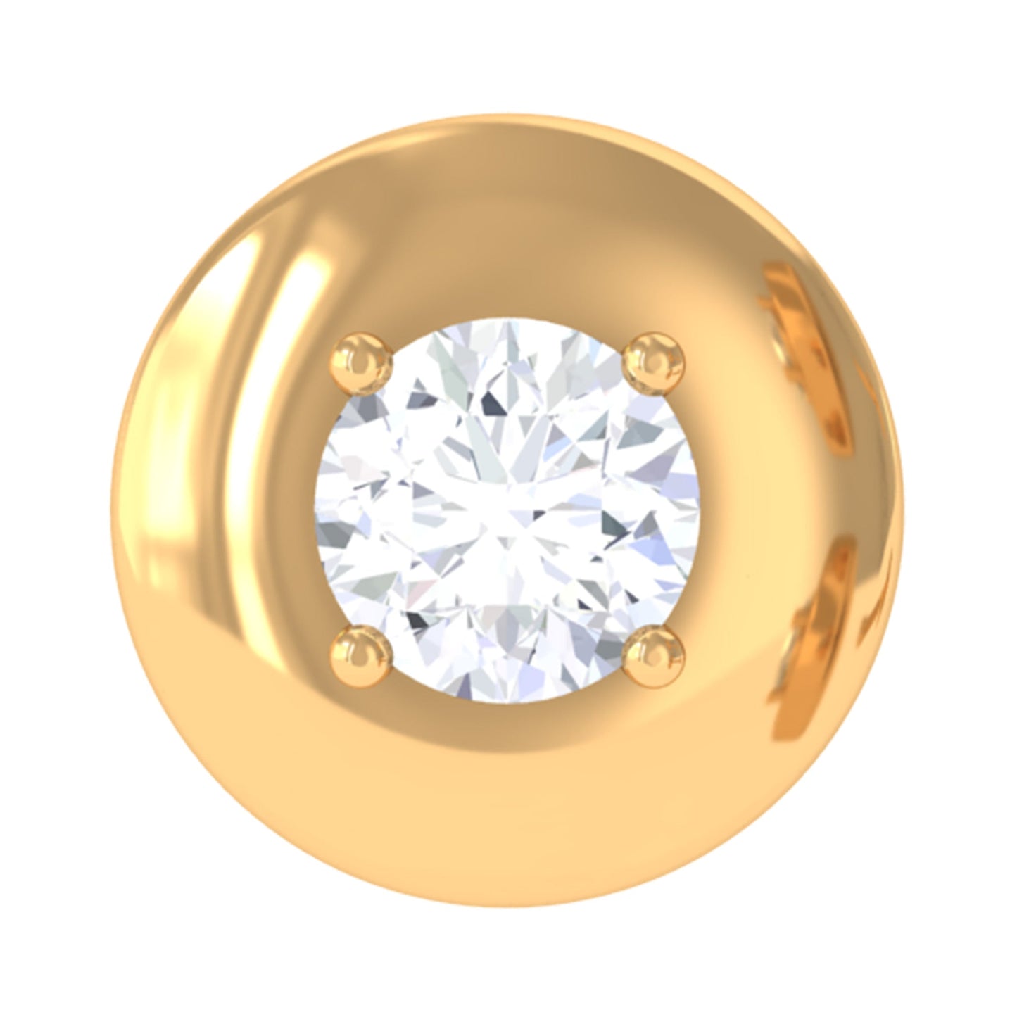Classic Diamond Solitaire Helix Piercing Earring