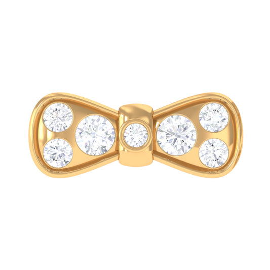 Diamonds Bow Cartilage Piercing Earring