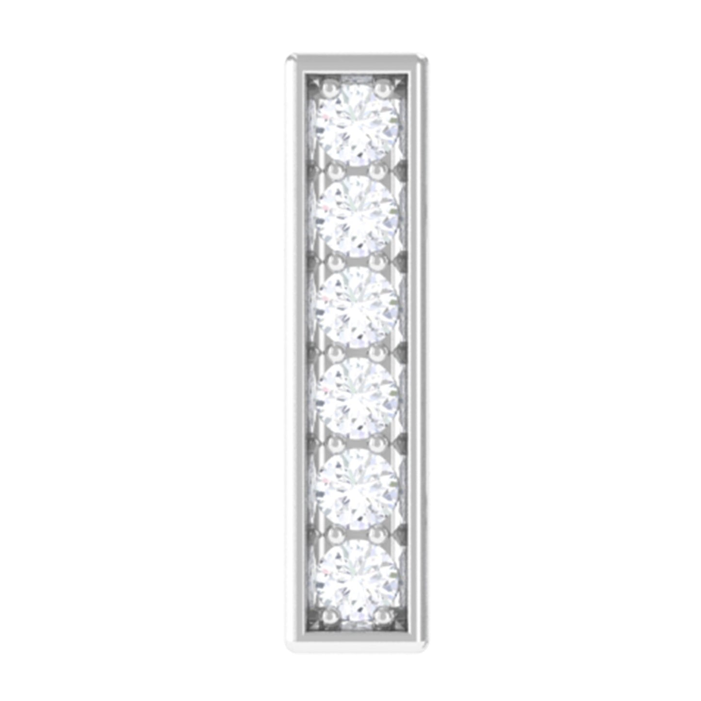 Diamond Bar Earring for Tragus Piercing