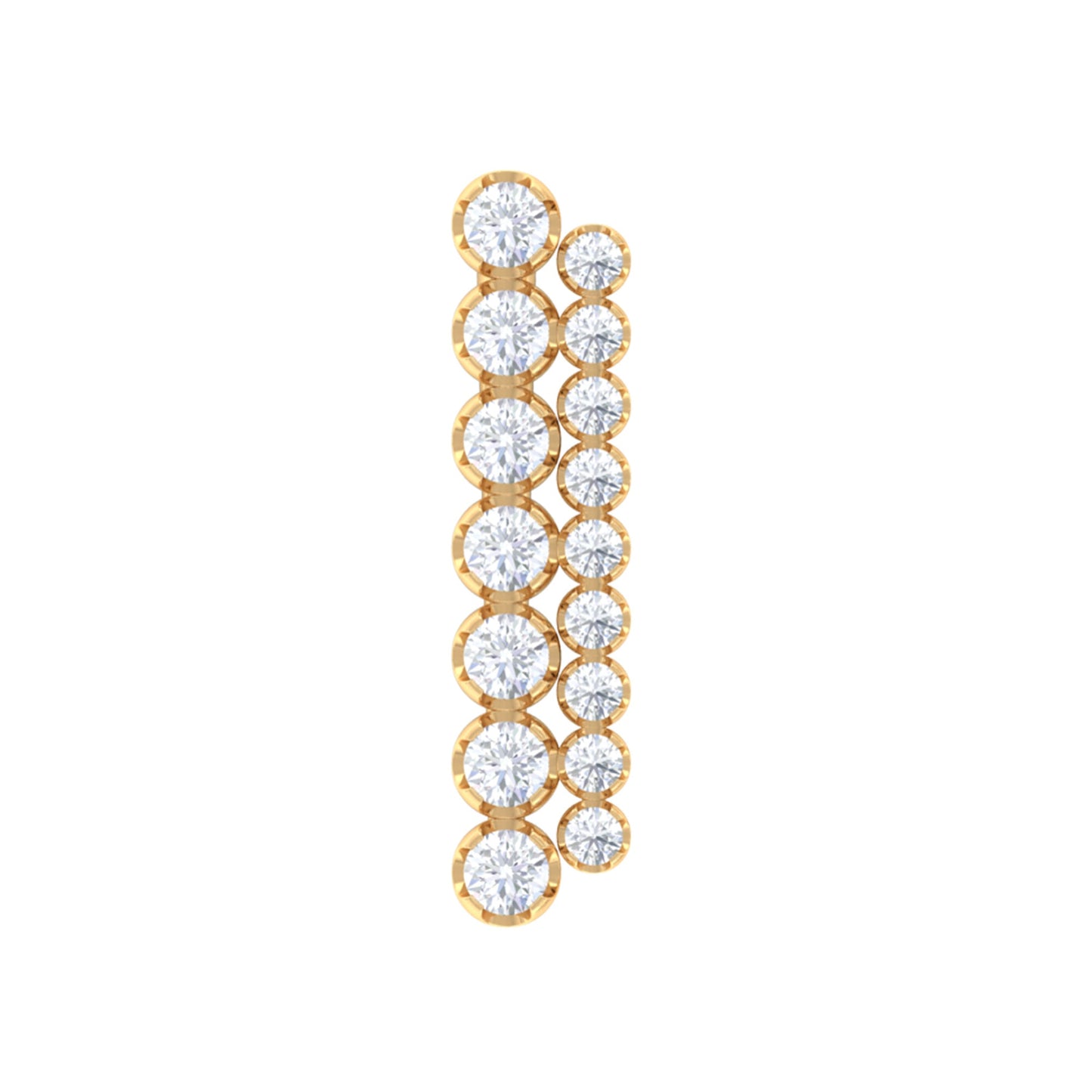 Diamond Ear Climber Cartilage Earring