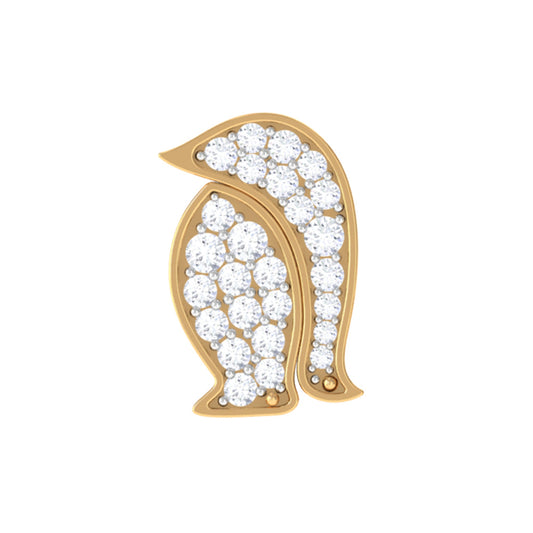 Cute Diamond Penguin Earring for Cartilage Piercing